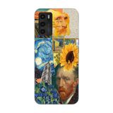Manitoba Oppo A16 / A55 Uyumlu Baskılı Yumuşak Silikon Telefon Kılıfı, Van Gogh Sanat Deseni