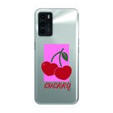Manitoba Oppo A16 / A55 Uyumlu Cherry Tasarımlı Baskılı Şeffaf Telefon Kılıfı