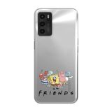 Manitoba Oppo A16 / A55 Uyumlu Friends Tasarımlı Baskılı Şeffaf Telefon Kılıfı
