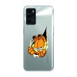 Manitoba Oppo A16 / A55 Uyumlu Garfield Tasarımlı Baskılı Şeffaf Telefon Kılıfı