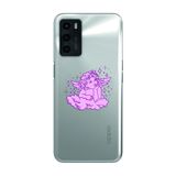 Manitoba Oppo A16 / A55 Uyumlu Melek Tasarımlı Baskılı Şeffaf Telefon Kılıfı