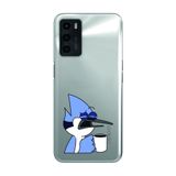 Manitoba Oppo A16 / A55 Uyumlu Mordecai Tasarımlı Baskılı Şeffaf Telefon Kılıfı