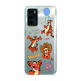 Manitoba Oppo A16 / A55 Uyumlu Tigger Tasarımlı Baskılı Şeffaf Telefon Kılıfı