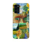 Manitoba Oppo A16 / A55 Uyumlu Van Gogh Tasarımlı Baskılı Şeffaf Telefon Kılıfı