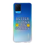 Manitoba Oppo A54 Uyumlu Better Things Tasarımlı Baskılı Şeffaf Telefon Kılıfı, Çok Renkli