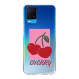 Manitoba Oppo A54 Uyumlu Cherry Tasarımlı Baskılı Şeffaf Telefon Kılıfı