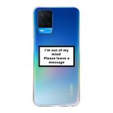 Manitoba Oppo A54 Uyumlu Out Of Mind Tasarımlı Baskılı Şeffaf Telefon Kılıfı, Çok Renkli