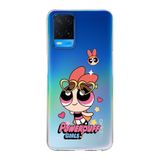 Manitoba Oppo A54 Uyumlu Powerpuff Girls Baskılı Şeffaf Telefon Kılıfı, Çok Renkli