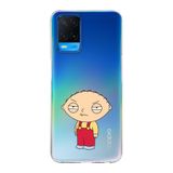 Manitoba Oppo A54 Uyumlu Stewie Griffin Tasarımlı Baskılı Şeffaf Telefon Kılıfı, Çok Renkli