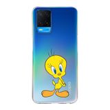 Manitoba Oppo A54 Uyumlu Tweety Tasarımlı Baskılı Şeffaf Telefon Kılıfı