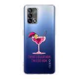 Manitoba Oppo A74 Uyumlu Cool Mom Tasarımlı Baskılı Şeffaf Telefon Kılıfı, Çok Renkli