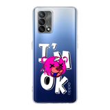 Manitoba Oppo A74 Uyumlu Im Ok Tasarımlı Baskılı Şeffaf Telefon Kılıfı, Çok Renkli