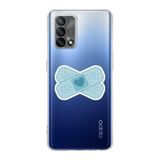 Manitoba Oppo A74 Uyumlu Kalp Yara Bandı Tasarımlı Baskılı Şeffaf Telefon Kılıfı, Çok Renkli