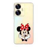 Manitoba Realme C55 Uyumlu Minnie Mouse Tasarımlı Baskılı Şeffaf Telefon Kılıfı