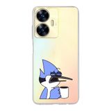 Manitoba Realme C55 Uyumlu Mordecai Tasarımlı Baskılı Şeffaf Telefon Kılıfı