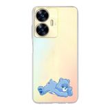 Manitoba Realme C55 Uyumlu Sevimli Ayı Tasarımlı Baskılı Şeffaf Silikon Telefon Kılıfı
