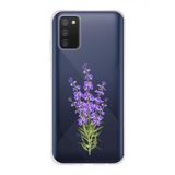 Manitoba Samsung Galaxy A02S Uyumlu Leylak Tasarımlı Baskılı Şeffaf Telefon Kılıfı