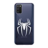 Manitoba Samsung Galaxy A02S Uyumlu Örümcek Logo Tasarımlı Baskılı Şeffaf Telefon Kılıfı