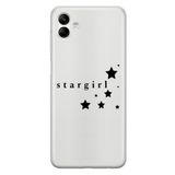Manitoba Samsung Galaxy A04 ile Uyumlu Baskılı Yumuşak Silikon Şeffaf Telefon Kılıfı, Stargirl Desen