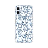 Manitoba Samsung Galaxy A04 Uyumlu Baskılı Yumuşak Silikon Şeffaf Telefon Kılıfı, Köpek Deseni
