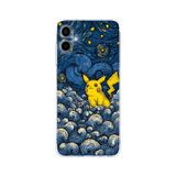 Manitoba Samsung Galaxy A04 Uyumlu Baskılı Yumuşak Silikon Şeffaf Telefon Kılıfı, Mavi Sarı Desen