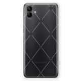 Manitoba Samsung Galaxy A04 Uyumlu Kurdeleler Tasarımlı Baskılı Şeffaf Telefon Kılıfı