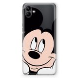 Manitoba Samsung Galaxy A04 Uyumlu Mickey Tasarımlı Baskılı Şeffaf Telefon Kılıfı