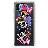 Manitoba Samsung Galaxy A04 Uyumlu Powerpuff Girls Tasarımlı Baskılı Şeffaf Telefon Kılıfı