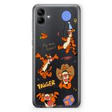 Manitoba Samsung Galaxy A04 Uyumlu Tigger Tasarımlı Baskılı Şeffaf Telefon Kılıfı