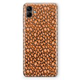 Manitoba Samsung Galaxy A04 Uyumlu Turuncu Leopar Tasarımlı Baskılı Şeffaf Telefon Kılıfı