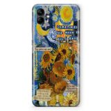Manitoba Samsung Galaxy A04 Uyumlu Van Gogh Tasarımlı Baskılı Şeffaf Telefon Kılıfı