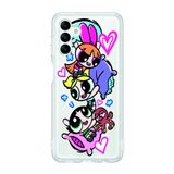 Manitoba Samsung Galaxy A04S ile Uyumlu Powerpuff Girls Tasarımlı Baskılı Şeffaf Telefon Kılıfı
