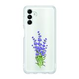 Manitoba Samsung Galaxy A04S Uyumlu Leylak Tasarımlı Baskılı Şeffaf Telefon Kılıfı