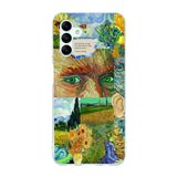 Manitoba Samsung Galaxy A04S Uyumlu Van Gogh Tasarımlı Baskılı Şeffaf Telefon Kılıfı