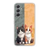Manitoba Samsung Galaxy A14 Uyumlu Baskılı Yumuşak Silikon Şeffaf Telefon Kılıfı, Desen127