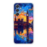 Manitoba Samsung Galaxy A14 Uyumlu Baskılı Yumuşak Silikon Şeffaf Telefon Kılıfı, Desen136