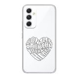 Manitoba Samsung Galaxy A14 Uyumlu Dont Let It Tasarımlı Şeffaf Telefon Kılıfı