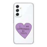 Manitoba Samsung Galaxy A14 Uyumlu I Am Surrounded Tasarımlı Şeffaf Telefon Kılıfı