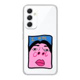 Manitoba Samsung Galaxy A14 Uyumlu Im Cool Tasarımlı Şeffaf Telefon Kılıfı, Çok Renkli