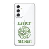 Manitoba Samsung Galaxy A14 Uyumlu Lost Music Tasarımlı Şeffaf Telefon Kılıfı, Çok Renkli