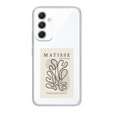 Manitoba Samsung Galaxy A14 Uyumlu Matisse Tasarımlı Şeffaf Telefon Kılıfı