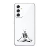 Manitoba Samsung Galaxy A14 Uyumlu Meditasyon Tasarımlı Şeffaf Telefon Kılıfı