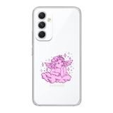 Manitoba Samsung Galaxy A14 Uyumlu Melek Tasarımlı Baskılı Şeffaf Telefon Kılıfı