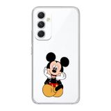 Manitoba Samsung Galaxy A14 Uyumlu Mickey Tasarımlı Şeffaf Telefon Kılıfı, Çok Renkli