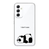 Manitoba Samsung Galaxy A14 Uyumlu Panda Tasarımlı Şeffaf Telefon Kılıfı
