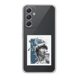 Manitoba Samsung Galaxy A14 Uyumlu Rockstar Tasarımlı Şeffaf Telefon Kılıfı, Çok Renkli