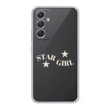Manitoba Samsung Galaxy A14 Uyumlu Star Girl Tasarımlı Baskılı Şeffaf Telefon Kılıfı