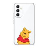 Manitoba Samsung Galaxy A14 Uyumlu Winnie Ayı Tasarımlı Şeffaf Telefon Kılıfı, Silikon, Çok Renkli