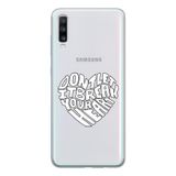 Manitoba Samsung Galaxy A20S ile Uyumlu Dont Let It Tasarımlı Şeffaf Telefon Kılıfı, Çok Renkli