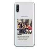 Manitoba Samsung Galaxy A20S ile Uyumlu Friends Tasarımlı Şeffaf Telefon Kılıfı